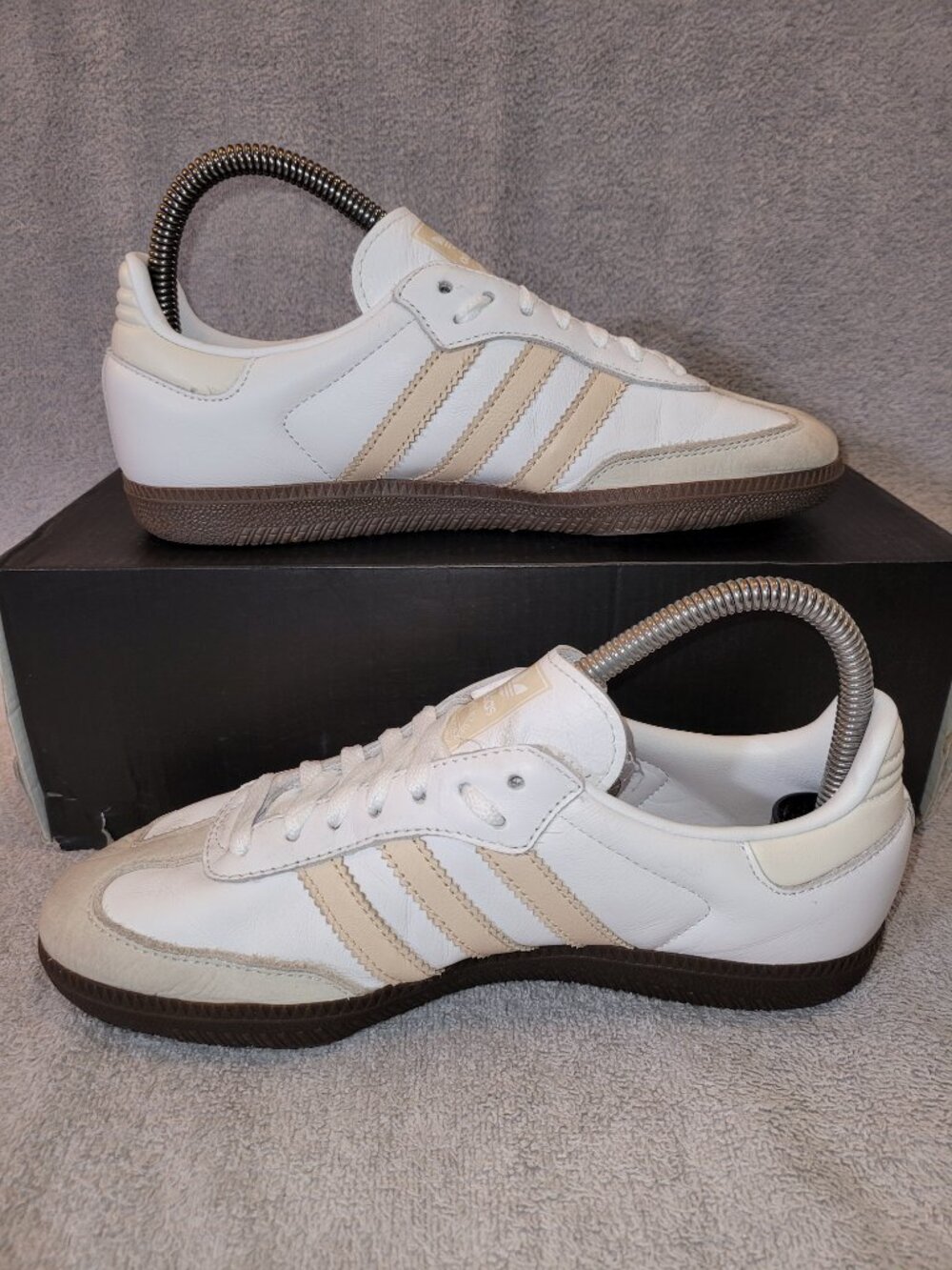 Adidas Samba OG Women's Size 6 White Sand Strata Brown Sneakers JH7300 (#1963) - Picture 2 of 16